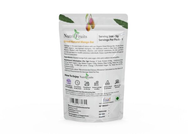 Soft Dried Natural Mango Bar